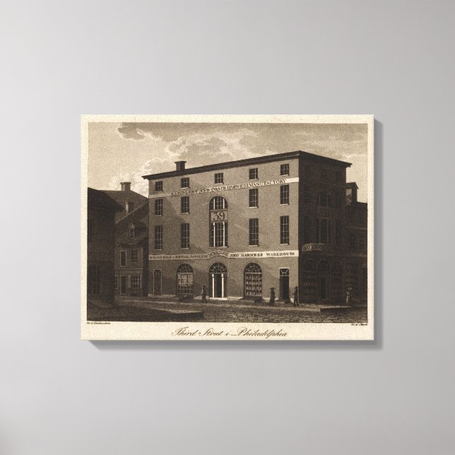 Third Street in Philadelphia Canvas Print (Front)