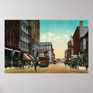 Third Street in Portland, Oregon Poster