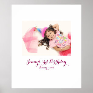 Third toddler birthday 3rd Sign In Party Board 3