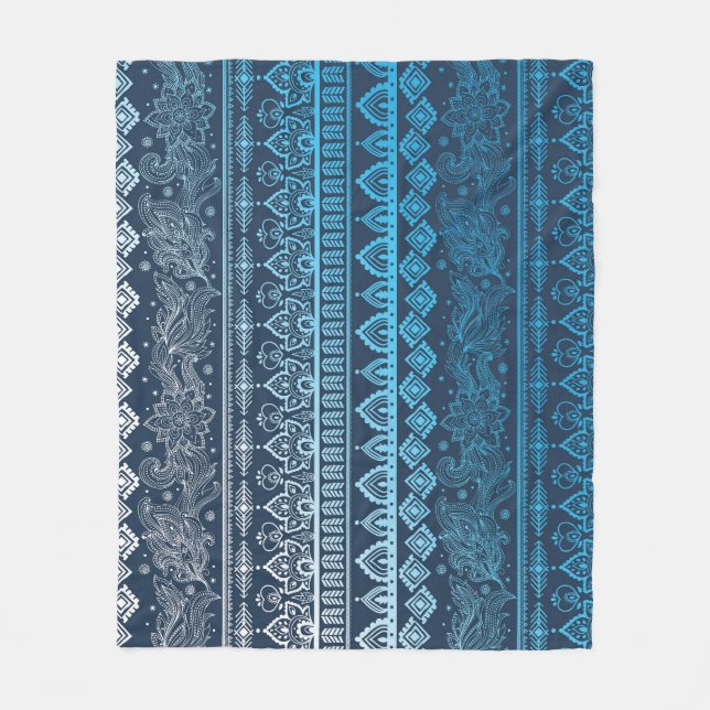 Third tribal ethnic, seamless pattern. fleece blanket (Front)
