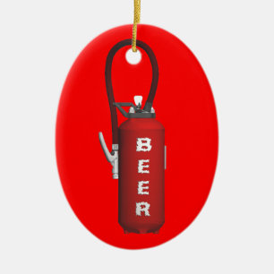 Thirst Quencher Beer Ceramic Tree Decoration