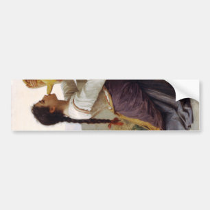 Thirsty Girl Drinking from a Jug (Rural Landscape) Bumper Sticker