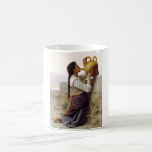 Thirsty Girl Drinking from a Jug (Rural Landscape) Coffee Mug