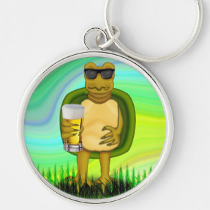 Thirsty Turtle Key Ring