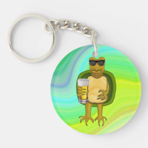 Thirsty Turtle Key Ring