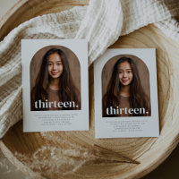 Thirteen Arched Photo Birthday