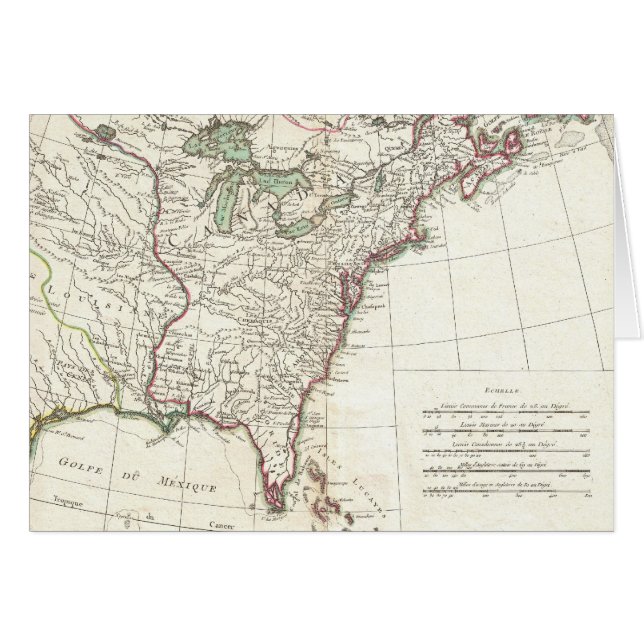 Thirteen Colonies Vintage Map (1776) (Front Horizontal)