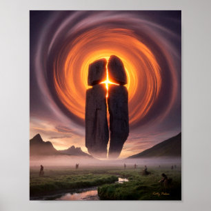 Thirteen Symbols: Solar Cross Poster Print