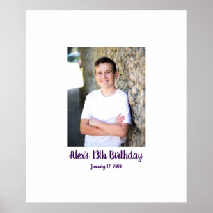 thirteenth birthday 13th Sign In Party Board 13