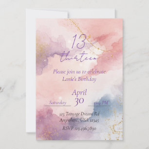 Thirteenth Birthday-Teenage Dream Invitation