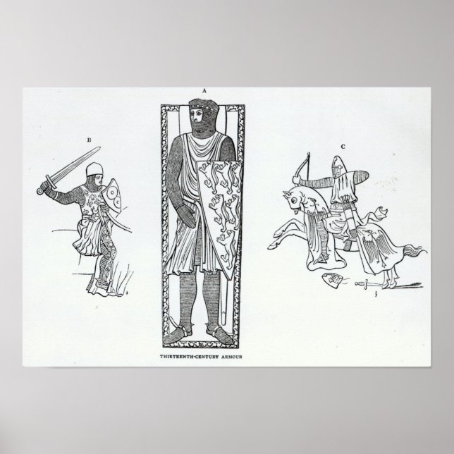 Thirteenth-century armour poster (Front)
