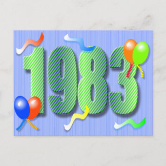 Thirtieth Birthday 1983 Postcard