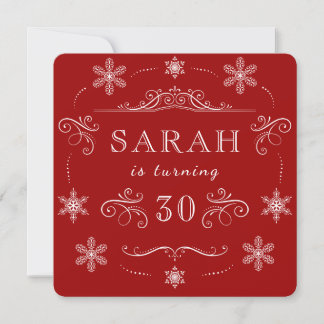 Thirtieth Birthday Party Turning 30 Apres-Ski Invitation