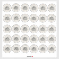 Thirty 2-inch Vinyl LOCAL HONEY mini jar LABELS