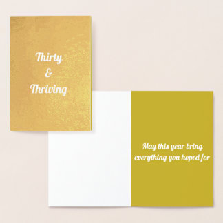 Thirty and Thriving Birthday Card