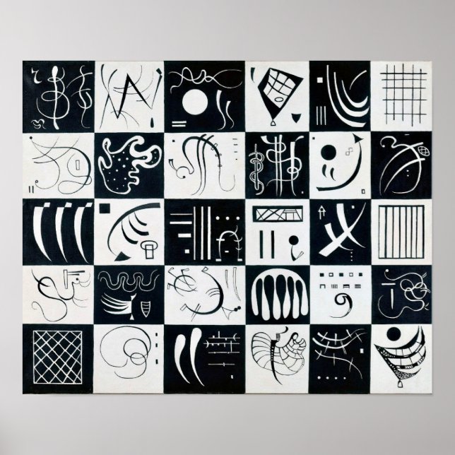 Thirty, Biomorphic Abstraction - Wassily Kandinsky Poster (Front)