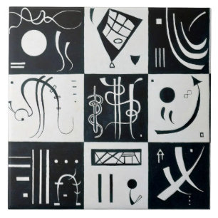 Thirty, Biomorphic Abstraction - Wassily Kandinsky Tile