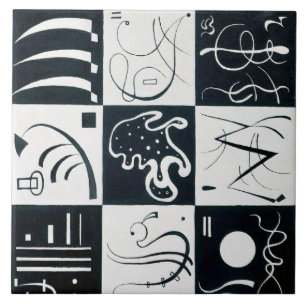 Thirty, Biomorphic Abstraction - Wassily Kandinsky Tile