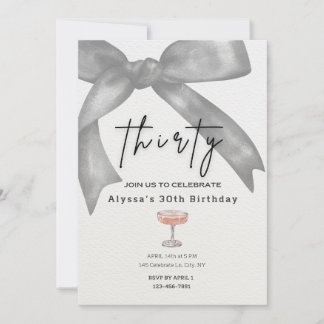 Thirty Birthday Party Invitation