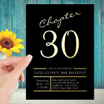 Thirty Black Gold 30th Birthday Party Gold<br><div class="desc">Celebrate your loved one's 30th birthday in luxurious style with our custom black with gold foil birthday invitations. Featuring beautiful artwork and personalised text, these elegant invites are sure to make a statement to your family and friends. Your custom 30th birthday celebration will be one to remember with these luxury...</div>