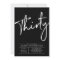 Thirty | Black & White Modern 30th Birthday Party