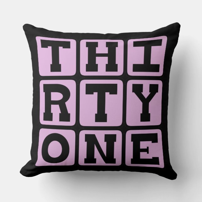 Thirty One, Number 31 Cushion (Front)