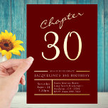Thirty Red Gold 30th Birthday Party Gold<br><div class="desc">Looking for the perfect way to invite your family and friends to celebrate a special 30th birthday? Look no further than our elegant and personalised 30th birthday invitations! These beautiful custom red with gold foil party invites are perfect for any 30th birthday celebration and will be sure to add a...</div>