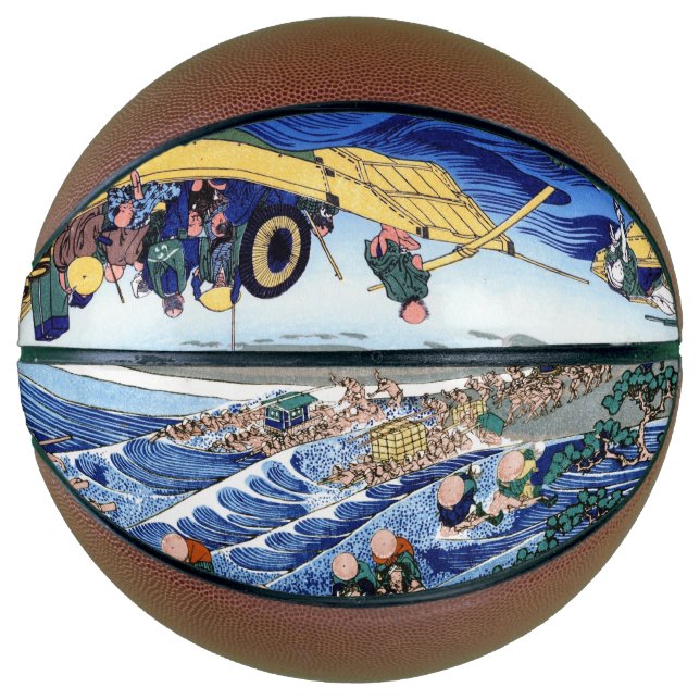 Thirty-six Views of Mount Fuji Hokusai scenery art Basketball (Front)