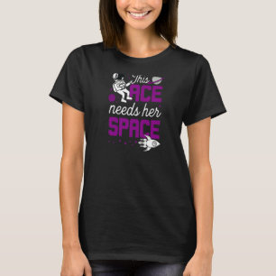 This Ace Needs Her Space  Cute Trendy Asexual Prid T-Shirt