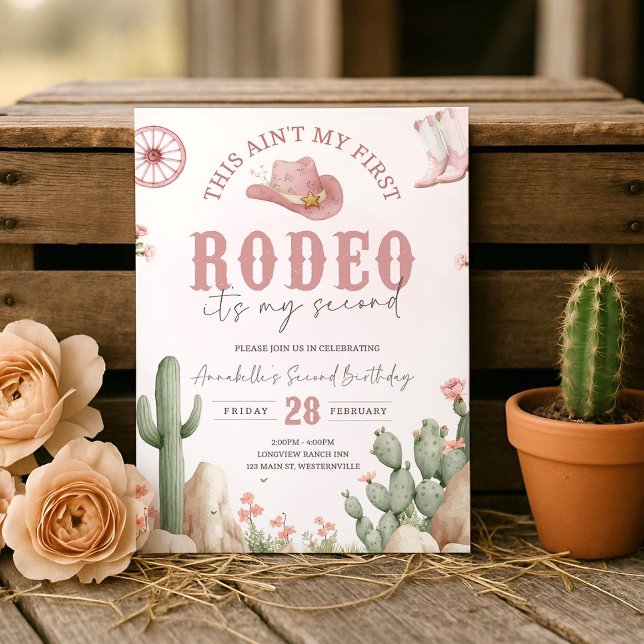 This Ain’t My First Rodeo Birthday Invitation, 2nd Invitation (Creator Uploaded)