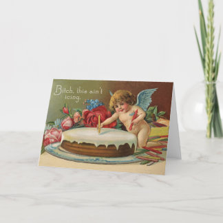 This Ain't Icing - funny vintage birthday card