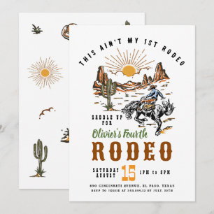 This Ain't My 1st Rodeo Birthday Invitation
