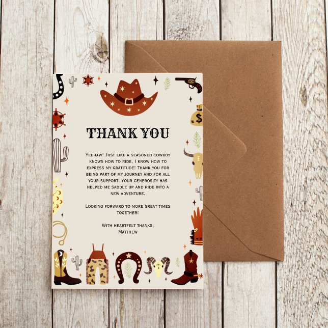 This Ain't My First Rodeo Boys Thank You Card (Creator Uploaded)