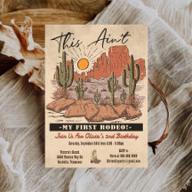 This Ain't My First Rodeo Cowboy Birthday Party