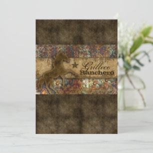 This ain't my first rodeo Horse Western Vintage Invitation