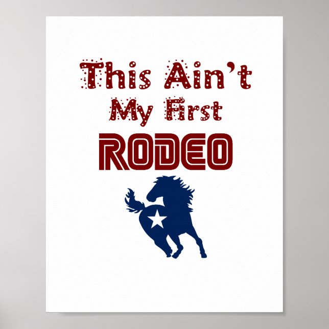This Ain't My First Rodeo(standard picture frame) Poster (Front)