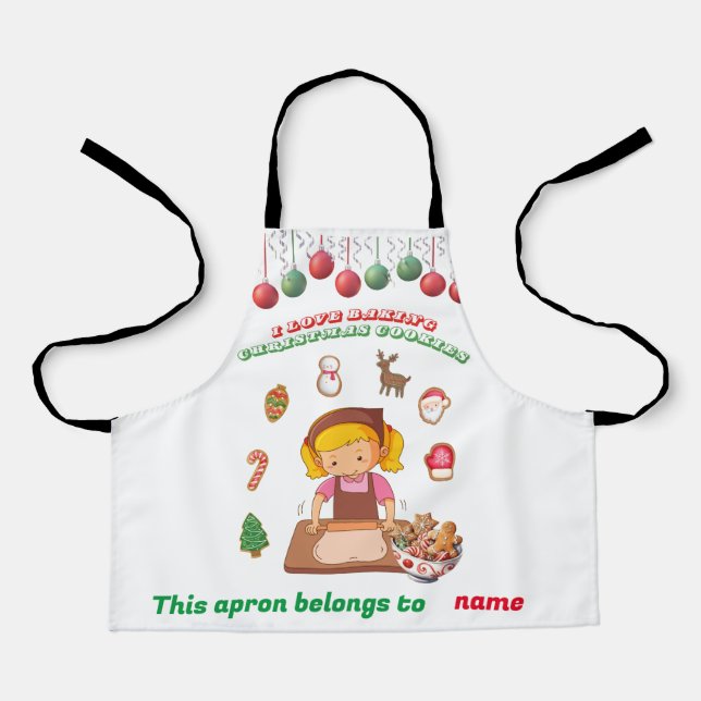 This apron belongs to. Christmas Apron (Front)