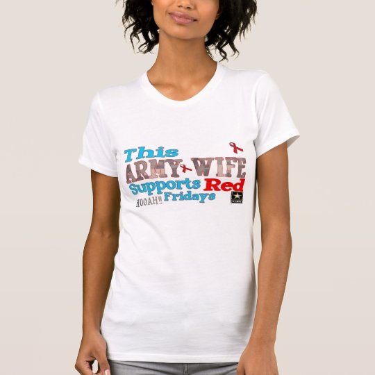 This ARMY wife wears Red T-Shirt