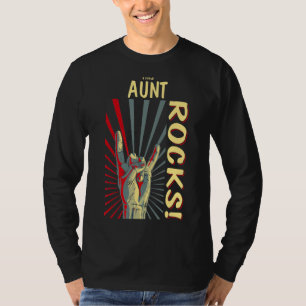 This Aunt Rocks Vintage Retro Concert 70s 80s Funn T-Shirt