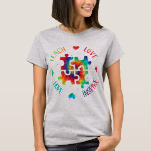 This Autism Awareness Design Features A Heart In T T-Shirt