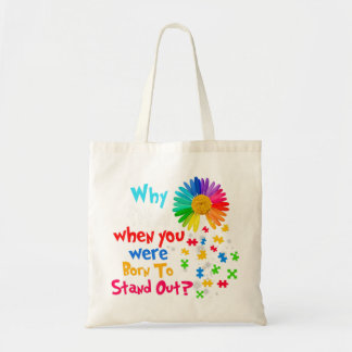 This autism spectrum disorder asd design for men w tote bag