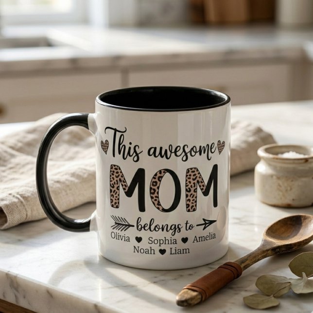 This Awesome Mum Leopard Mama Era Artwork Mug (Creator Uploaded)