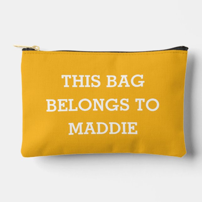 This Bag Belongs to Name Cosmetics Pouch (Front)