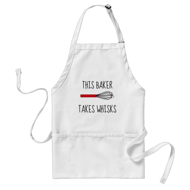 This Baker Takes Whisks Adult Apron (Front)