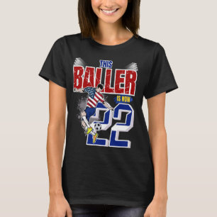 This Baller Is Now 22nd Years Old Soccer Birthday T-Shirt