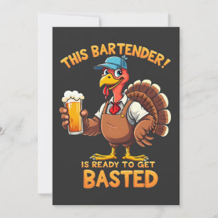 This bartender is ready to get blasted save the date