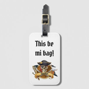 This be Mi Bag! Pirate Personalise Luggage Tag