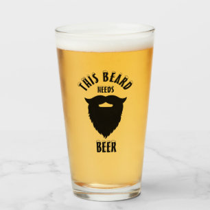 This beard needs beer, glass