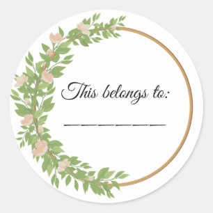 This belongs to classic round sticker