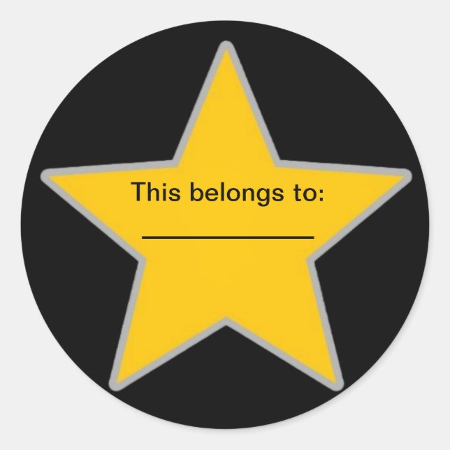 This belongs to classic round sticker (Front)